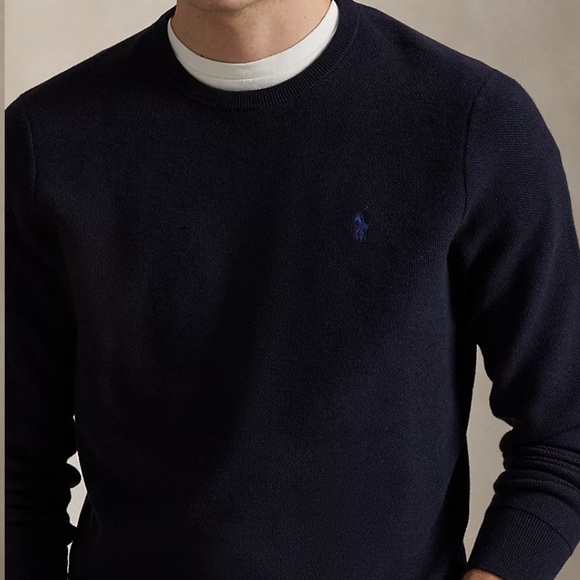 Ralph Lauren Men's Dark Blue Crewneck Sweater